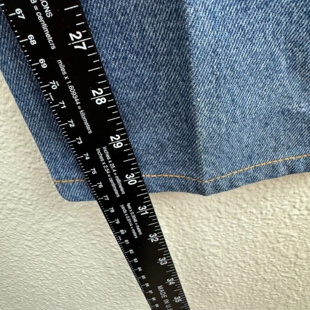 Rocky Mountain Rockies Relaxed Jeans Womens 11R Blue Denim Starched VTG - Picture 8 of 9